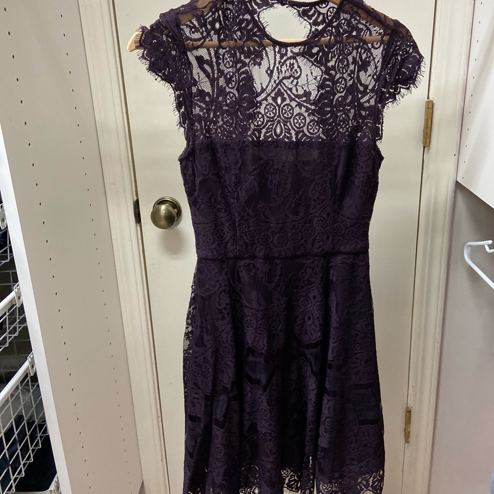 BB Dakota eggplant lace dress